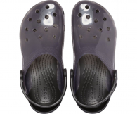 Классические прозрачные клоги Crocs сабо унисекс 1159762597 (Черный, 45-46)