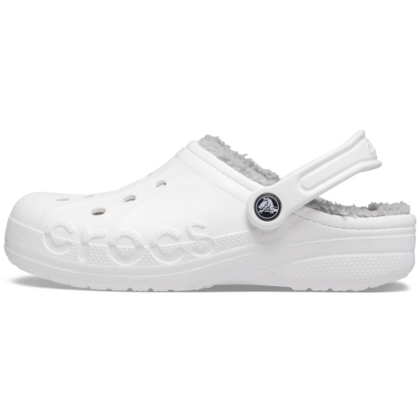 Мужские утепленные клоги Crocs сабо с мехом 45-46 (m11 US) 30 см Белый 1159826346