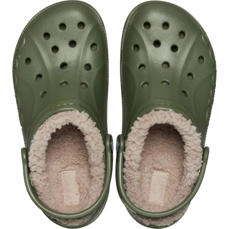 Утепленные клоги Crocs сабо с мехом 46-47 (12 US) 30 см Зеленый 1159836884