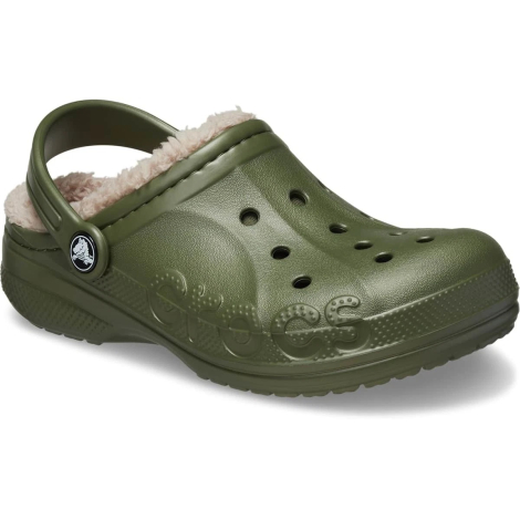 Утепленные клоги Crocs сабо с мехом 46-47 (12 US) 30 см Зеленый 1159836884