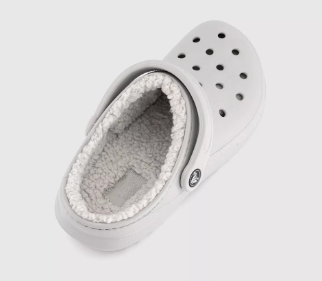 Мужские утепленные клоги Crocs сабо 46-47 (m12 US) 30,5 см Серый 1159836900