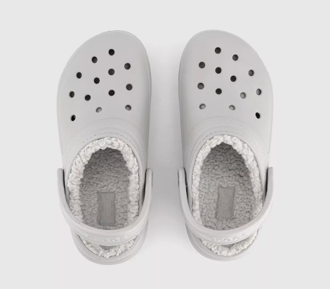Мужские утепленные клоги Crocs сабо 46-47 (m12 US) 30,5 см Серый 1159836900