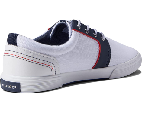 Мужские кеды Tommy Hilfiger с логотипом 1159771607 (Белый/Синий, 45,5)