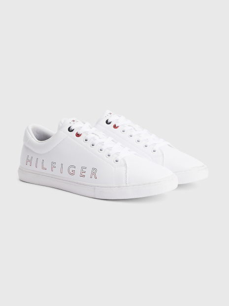 Мужские легкие кроссовки Tommy Hilfiger кеды с логотипом 1159771497 (Белый, 41)