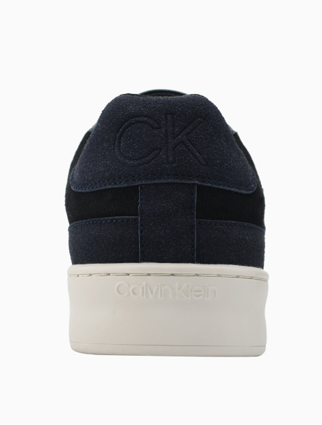 Мужские кожаные кеды Calvin Klein с логотипом 1159777197 (Синий, 45)