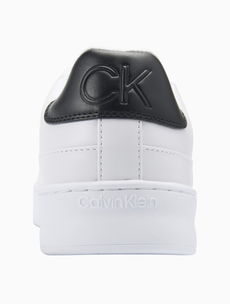 Мужские кожаные кеды Calvin Klein с логотипом 1159776467 (Белый, 46)