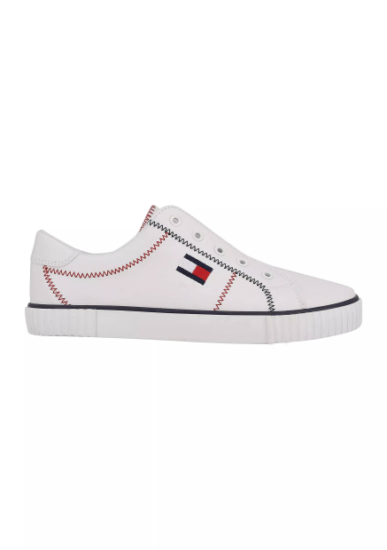 Мужские кеды Tommy Hilfiger кроссовки без шнурков 1159777297 (Белый, 44)