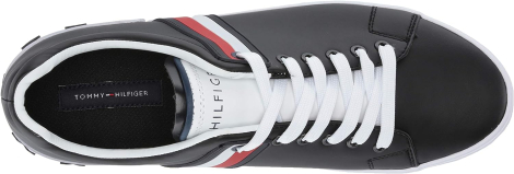Мужские кеды Tommy Hilfiger кроссовки с логотипом 1159789063 (Черный, 44)