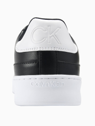 Мужские кожаные кеды Calvin Klein с логотипом 1159776957 (Черный, 43)