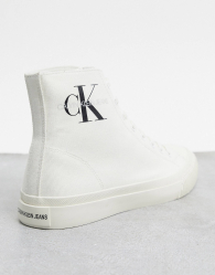 Мужские высокие кроссовки Calvin Klein кеды на шнуровке 1159787507 (Белый, 44)