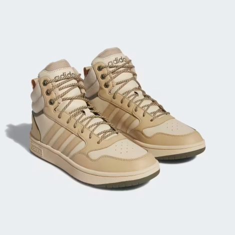 Высокие кроссовки Hoops 3.0 Mid Adidas 1159796238 (Бежевый, 49)