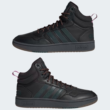 Високі кросівки Hoops 3.0 Mid Adidas 1159796973 (Чорний, 43)