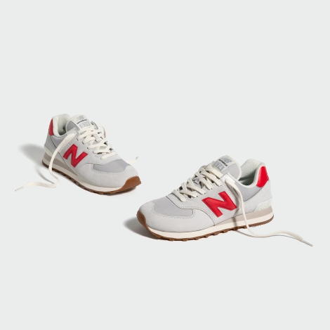 Мужские кроссовки New Balance 574 с логотипом 1159798329 (Серый, 53)