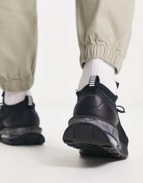 Текстильні кросівки Nike Air Max Flyknit Racer на шнурівці 1159799481 (Чорний, 39)