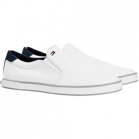 Мужские мокасины Tommy Hilfiger слипоны 1159765636 (Белый, 44)