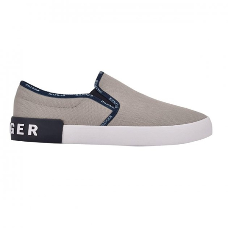 Мужские слипоны Tommy Hilfiger мокасины 1159771203 (Серый, 45)