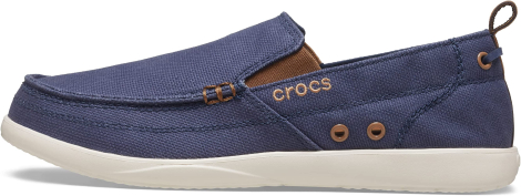 Мужские мокасины Crocs слипоны летние туфли 1159781733 (Синий, 45-46)