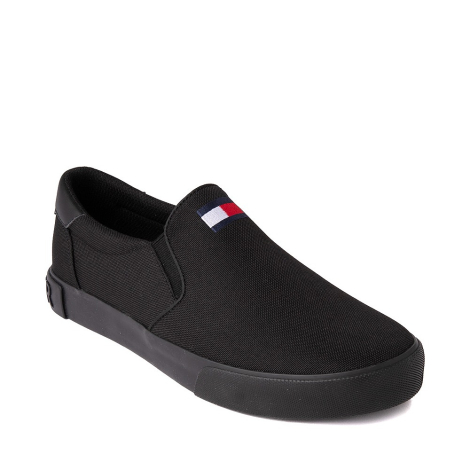 Мужские слипоны Tommy Hilfiger мокасины 1159788331 (Черный, 43)