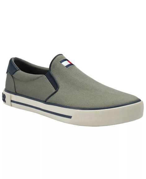 Мужские слипоны Tommy Hilfiger мокасины 1159795322 (Зеленый, 45,5)