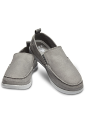 Мужские мокасины Crocs слипоны летние туфли art704305 (Серый, размер 45-46)
