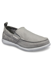 Мужские мокасины Crocs слипоны летние туфли art704305 (Серый, размер 45-46)