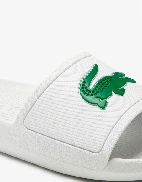 Мужские шлепанцы Lacoste с принтом 1159782367 (Белый, 47)