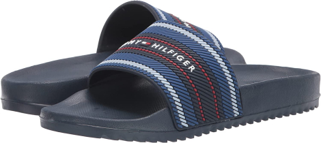 Шлепанцы мужские Tommy Hilfiger с логотипом 1159771608 (Синий, 45)