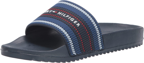 Шлепанцы мужские Tommy Hilfiger с логотипом 1159771608 (Синий, 45)