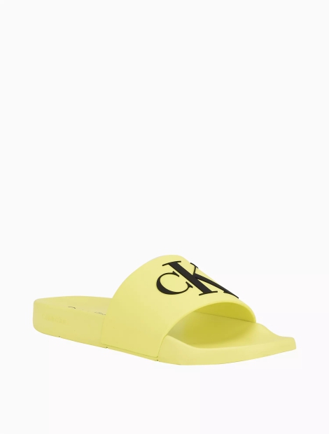 Мужские шлепанцы Calvin Klein пляжная обувь 1159794492 (Желтый, 46)