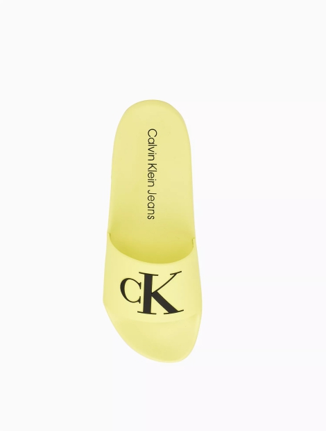 Мужские шлепанцы Calvin Klein пляжная обувь 1159794492 (Желтый, 46)