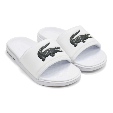 Шльопанці Lacoste Croco з логотипом 1159796836 (Білий, 39)