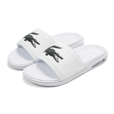 Шльопанці Lacoste Croco з логотипом 1159796836 (Білий, 39)