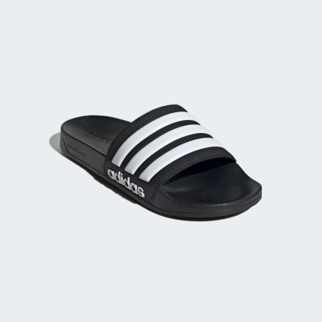 Легкие шлепанцы Adilette Shower от Adidas с фирменными полосками 46 (11 US) 29,5 см Черный 1159818372