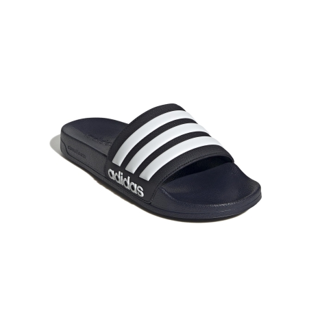 Легкие шлепанцы Adilette Shower от Adidas с фирменными полосками 48 1/2 (13 US) 30 см Синий 1159819713