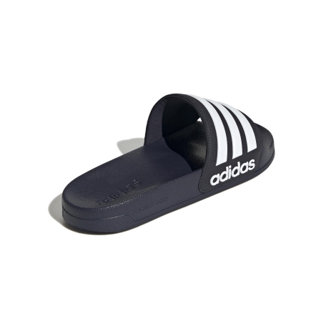 Легкие шлепанцы Adilette Shower от Adidas с фирменными полосками 48 1/2 (13 US) 30 см Синий 1159819713