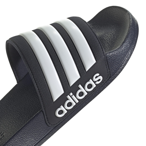 Легкие шлепанцы Adilette Shower от Adidas с фирменными полосками 48 1/2 (13 US) 30 см Синий 1159819713