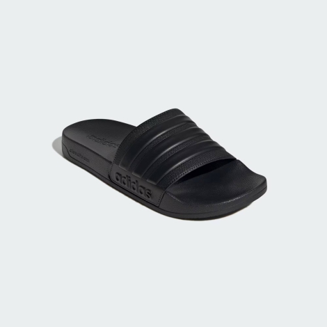 Легкие шлепанцы Adilette Shower от Adidas с фирменными полосками 46 2/3 (12 US) 29,5 см Черный 1159819886