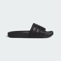 Легкие шлепанцы Adilette Shower от Adidas с фирменными полосками 46 2/3 (12 US) 29,5 см Черный 1159819886