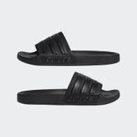 Легкие шлепанцы Adilette Shower от Adidas с фирменными полосками 46 2/3 (12 US) 29,5 см Черный 1159819886