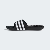 Легкие шлепанцы Adissage Slides Adidas с фирменным логотипом на липучке 50 (14 US) 32 см Черный 1159821731