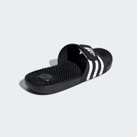 Легкие шлепанцы Adissage Slides Adidas с фирменным логотипом на липучке 50 (14 US) 32 см Черный 1159821731