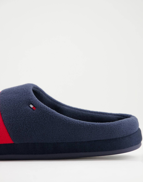 Мужские теплые тапочки Tommy Hilfiger тапки для дома 1159769070 (Синий, 45-46)