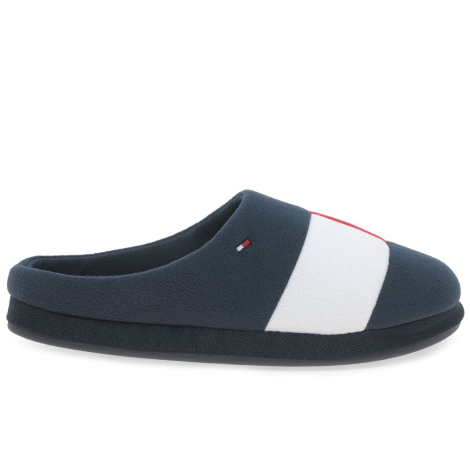 Мужские теплые тапочки Tommy Hilfiger тапки для дома 1159769070 (Синий, 45-46)