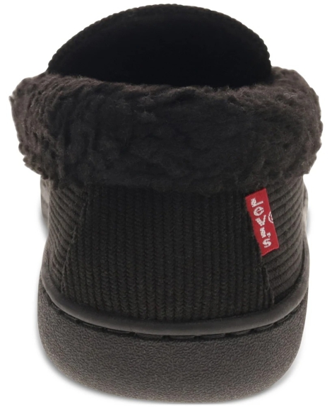 Мужские тапочки Roger Faux-Sherpa Levi's на меху 42,5-43,5 (9,5-10,5 US) 28 см Черный 1159827778