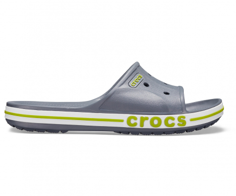 Шльопанці чоловічі Crocs сірі сланці Crocband Slide 42-43