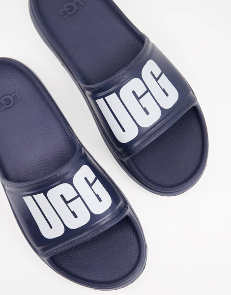 Шлепанцы мужские UGG с логотипом 1159767752 (Синий, 41)