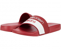 Мужские шлепанцы CALVIN KLEIN пляжная обувь 1159767428 (Красные, 42)