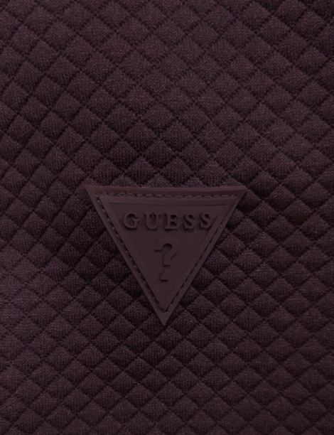 Мужская легкая куртка GUESS бомбер на молнии 1159813942 (Бордовый, XS)