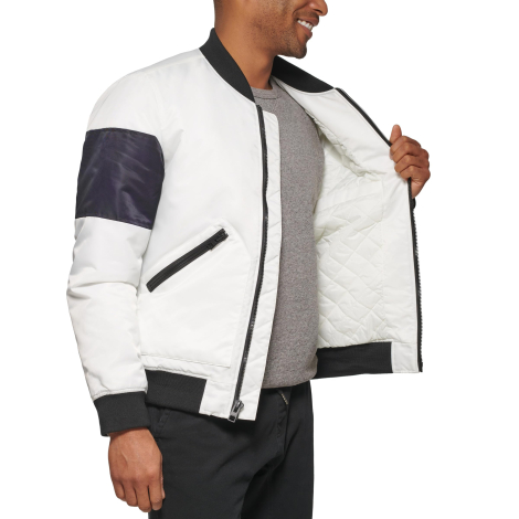 Мужская куртка Tommy Hilfiger бомбер 1159835029 (Белый XXL)
