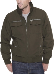 Мужская водостойкая куртка-бомбер Tommy Hilfiger с капюшоном 1159799244 (Зеленый, 5XL)